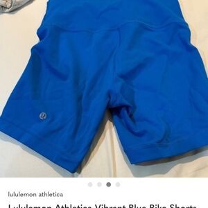 lululemon athletica Vibrant Electric Blue Bike Shorts